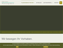 Tablet Screenshot of planungsbuero-foerster.de